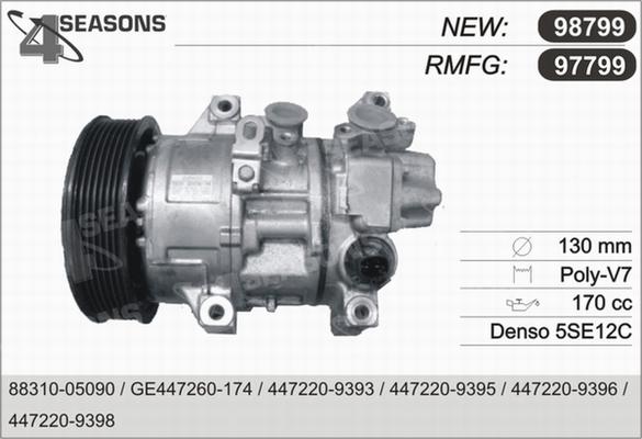 AHE 97799 - Компрессор кондиционера autospares.lv