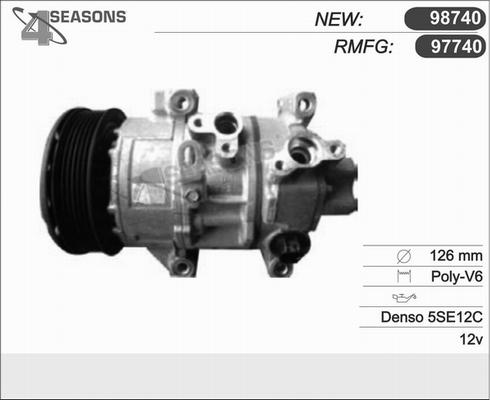 AHE 97740 - Компрессор кондиционера autospares.lv