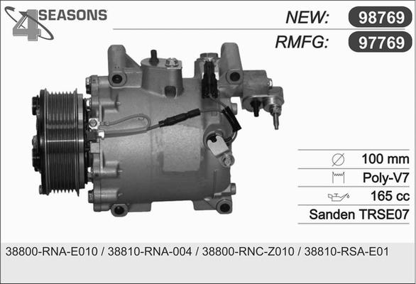 AHE 97769 - Компрессор кондиционера autospares.lv