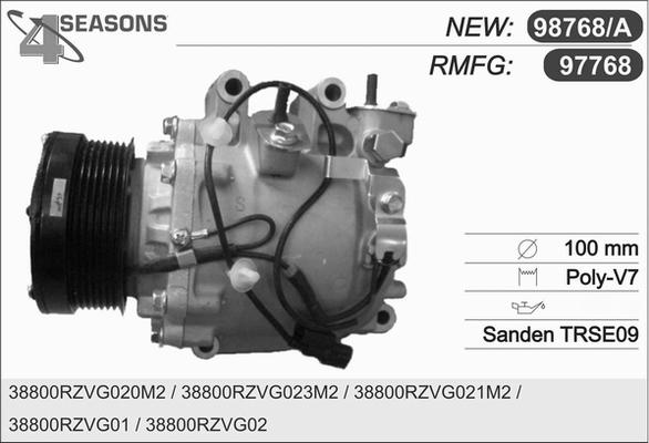 AHE 97768 - Компрессор кондиционера autospares.lv