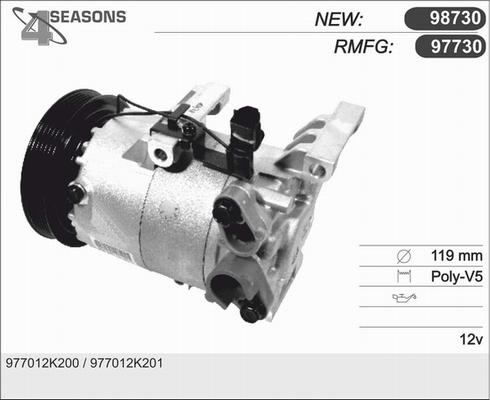 AHE 97730 - Компрессор кондиционера autospares.lv