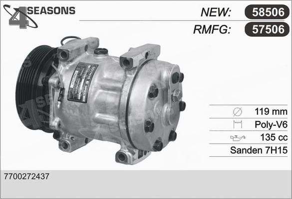 AHE 57506 - Компрессор кондиционера autospares.lv