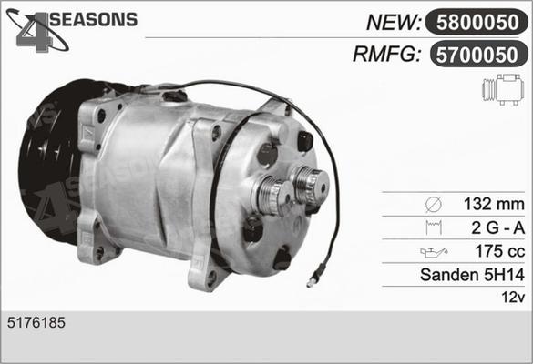 AHE 5700050 - Компрессор кондиционера autospares.lv