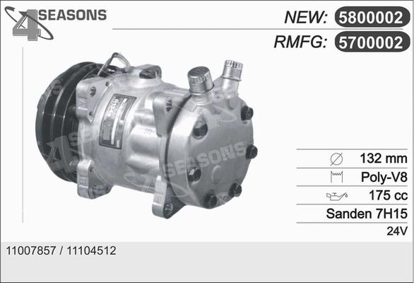 AHE 5700002 - Компрессор кондиционера autospares.lv