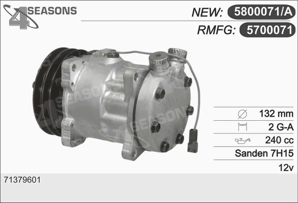 AHE 5700071 - Компрессор кондиционера autospares.lv