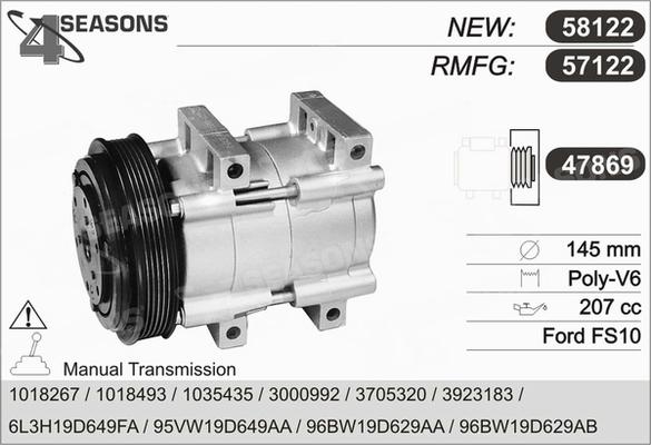 AHE 57122 - Компрессор кондиционера autospares.lv