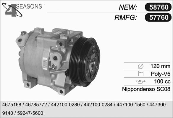 AHE 57760 - Компрессор кондиционера autospares.lv