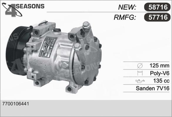 AHE 57716 - Компрессор кондиционера autospares.lv