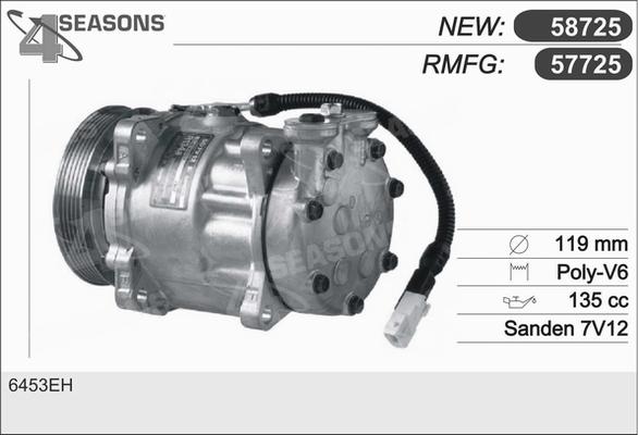 AHE 57725 - Компрессор кондиционера autospares.lv