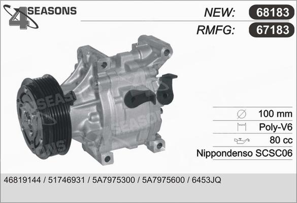 AHE 68183 - Компрессор кондиционера autospares.lv