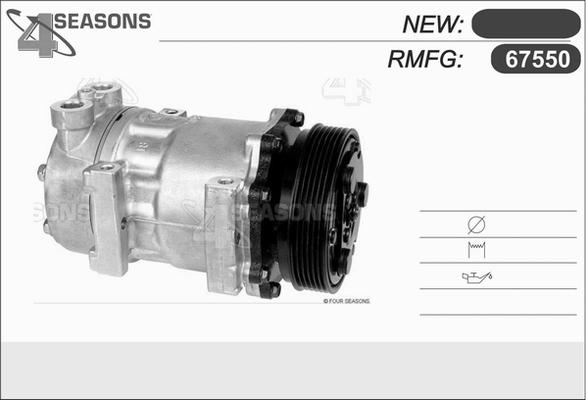 AHE 67550 - Компрессор кондиционера autospares.lv