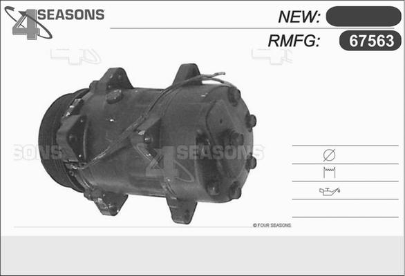 AHE 67563 - Компрессор кондиционера autospares.lv