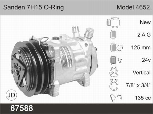 AHE 67588 - Компрессор кондиционера autospares.lv