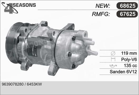 AHE 67625 - Компрессор кондиционера autospares.lv