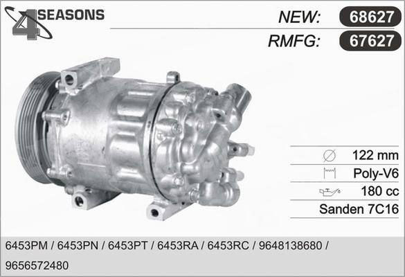 AHE 67627 - Компрессор кондиционера autospares.lv