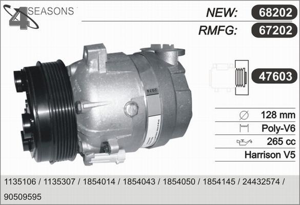 AHE 67202 - Компрессор кондиционера autospares.lv