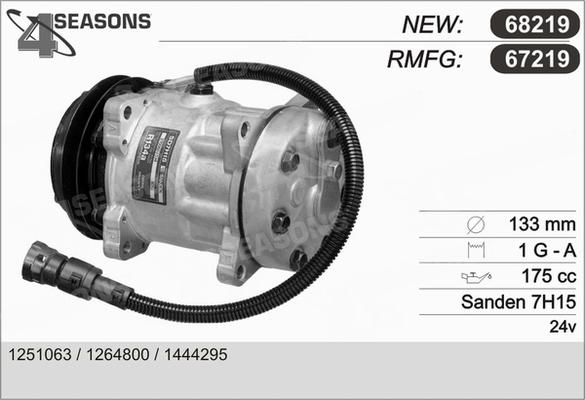 AHE 67219 - Компрессор кондиционера autospares.lv