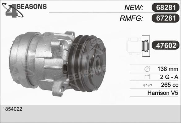 AHE 67281 - Компрессор кондиционера autospares.lv