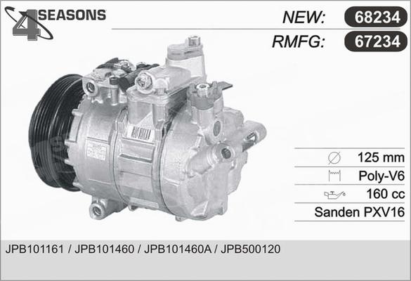 AHE 67234 - Компрессор кондиционера autospares.lv