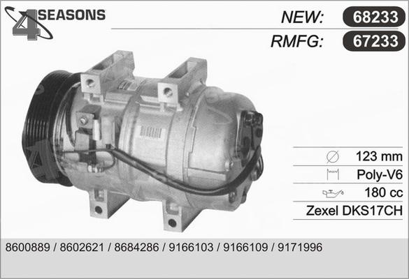 AHE 67233 - Компрессор кондиционера autospares.lv