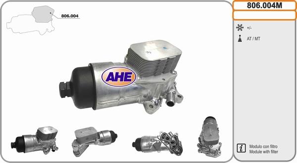 AHE 806.004M - Масляный радиатор, двигательное масло autospares.lv
