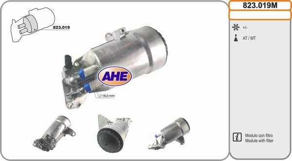 AHE 823.019M - Масляный радиатор, двигательное масло autospares.lv