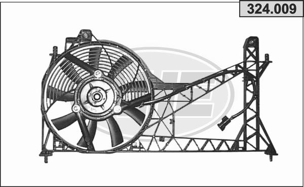 AHE 324.009 - Вентилятор, охлаждение двигателя autospares.lv