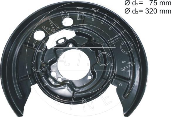 AIC 56431 - Отражатель, защита, тормозной диск autospares.lv