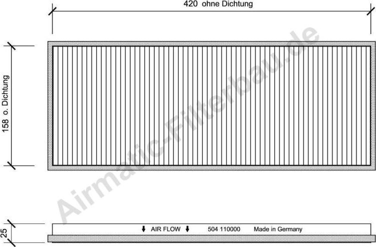 Airmatic IF0504 - Фильтр воздуха в салоне autospares.lv