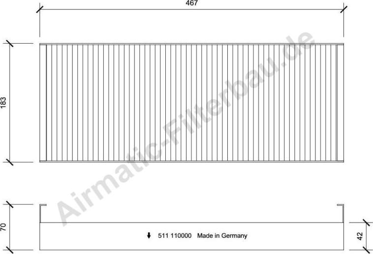 Airmatic IF0511 - Фильтр воздуха в салоне autospares.lv