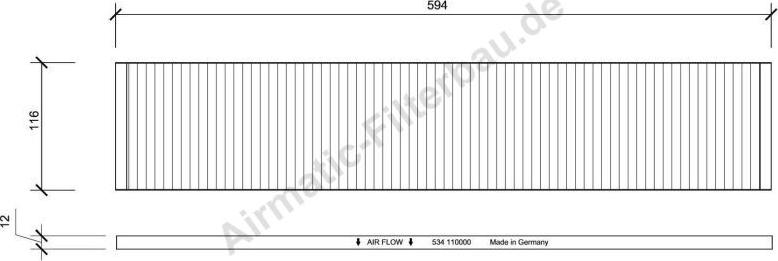 Airmatic IF0534 - Фильтр воздуха в салоне autospares.lv