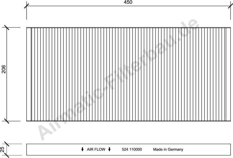 Airmatic IF0524 - Фильтр воздуха в салоне autospares.lv