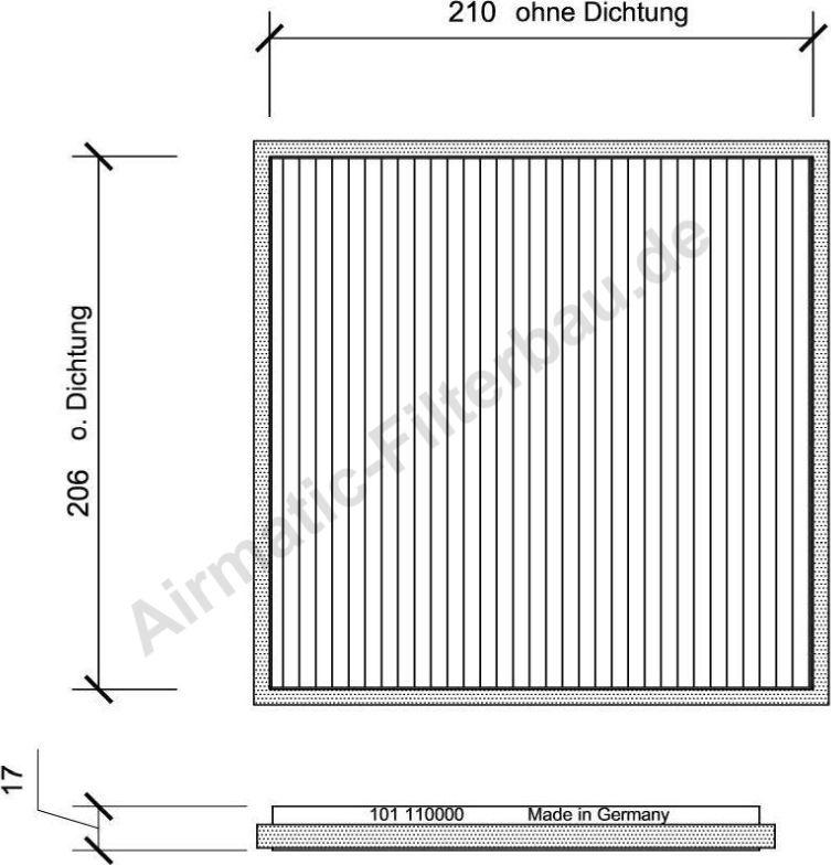 Airmatic IF0101 - Фильтр воздуха в салоне autospares.lv