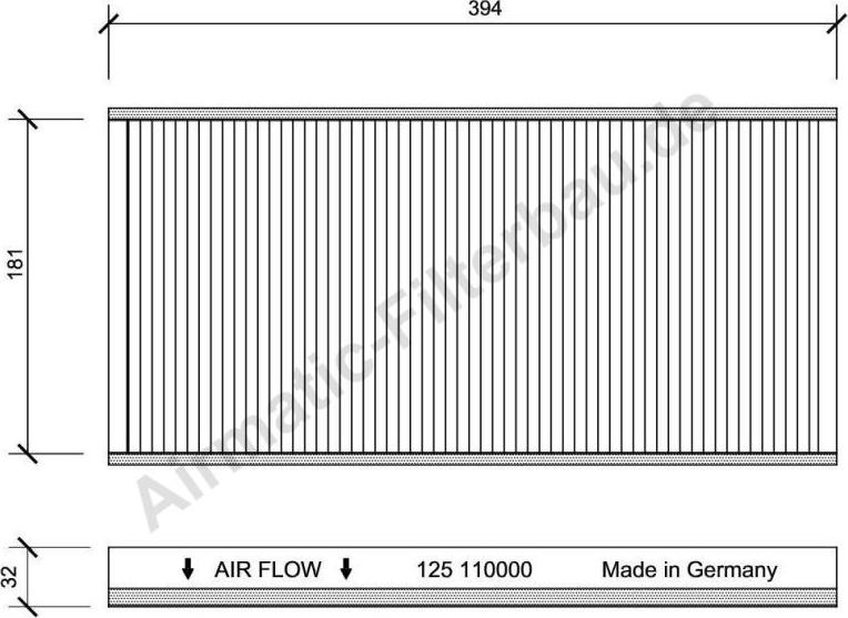 Airmatic IF0125 - Фильтр воздуха в салоне autospares.lv