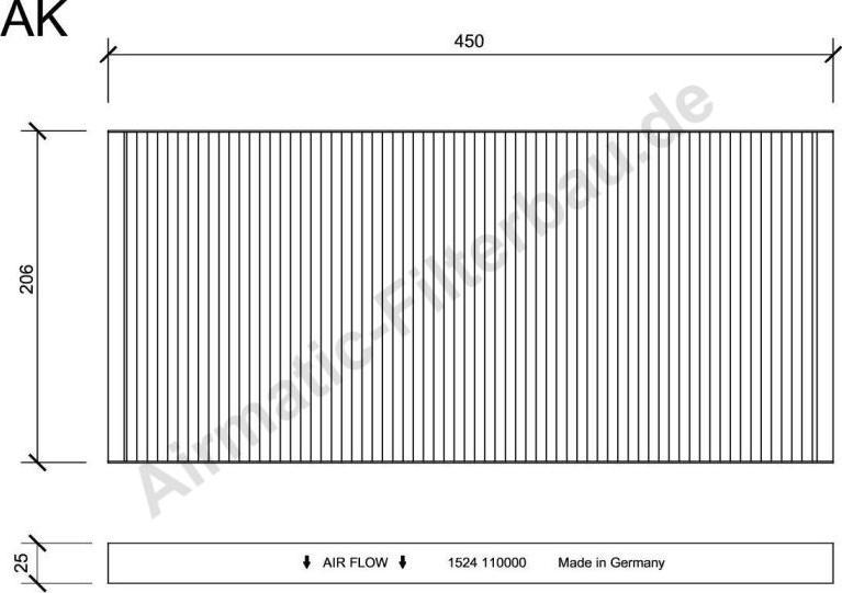 Airmatic IF1524 - Фильтр воздуха в салоне autospares.lv