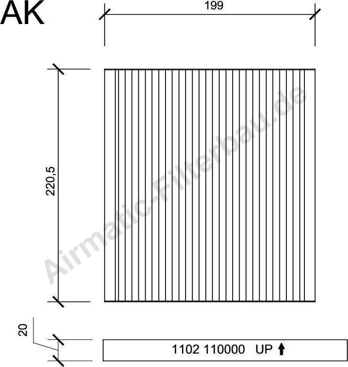 Airmatic IF1102 - Фильтр воздуха в салоне autospares.lv