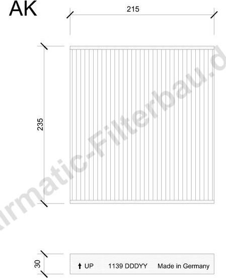 Airmatic IF1139 - Фильтр воздуха в салоне autospares.lv