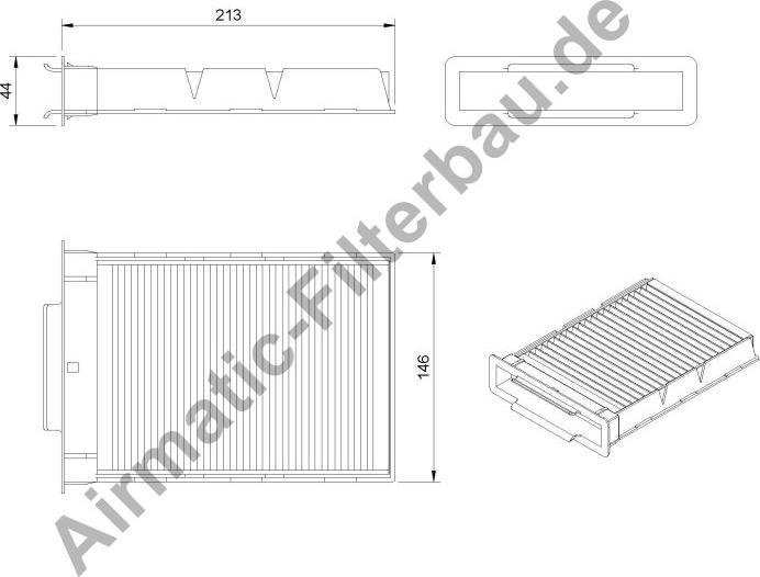 Airmatic IF1136B - Фильтр воздуха в салоне autospares.lv