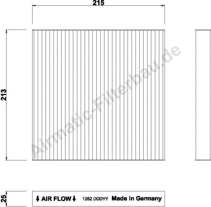 Airmatic IF1262 - Фильтр воздуха в салоне autospares.lv