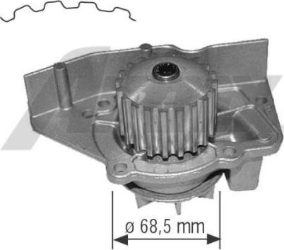 Airtex 1563 - Водяной насос autospares.lv