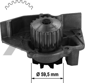 Airtex 1359 - Водяной насос autospares.lv