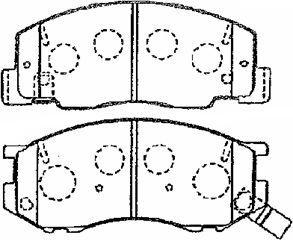 Aisin A1N096 - Тормозные колодки, дисковые, комплект autospares.lv