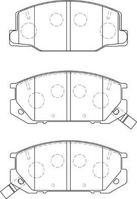 Aisin A1N092 - Тормозные колодки, дисковые, комплект autospares.lv