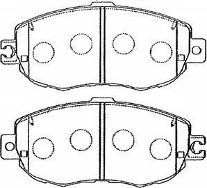 Aisin A1N055 - Тормозные колодки, дисковые, комплект autospares.lv