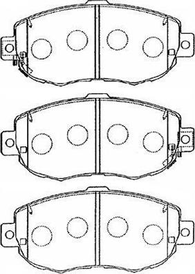 Aisin A1N056 - Тормозные колодки, дисковые, комплект autospares.lv