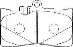 Aisin A1N009 - Тормозные колодки, дисковые, комплект autospares.lv