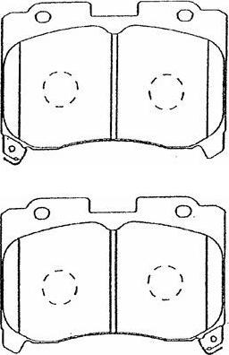 Aisin A1N028 - Тормозные колодки, дисковые, комплект autospares.lv