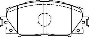 Aisin A1N192 - Тормозные колодки, дисковые, комплект autospares.lv