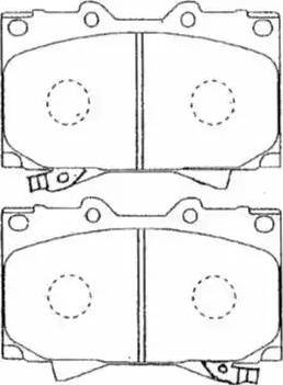 AISIN A1N144 - Тормозные колодки, дисковые, комплект autospares.lv