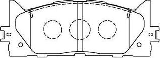 Aisin A1N154 - Тормозные колодки, дисковые, комплект autospares.lv